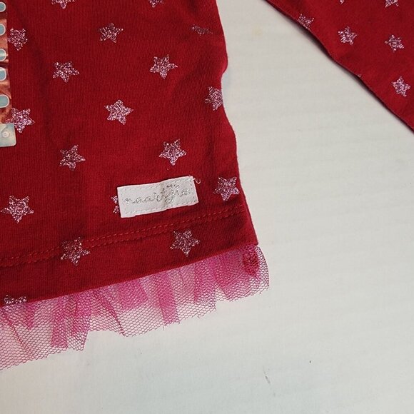Naartjie sz 4 girl tops bundle tunic cardigan top glitter stars - Picture 7 of 8